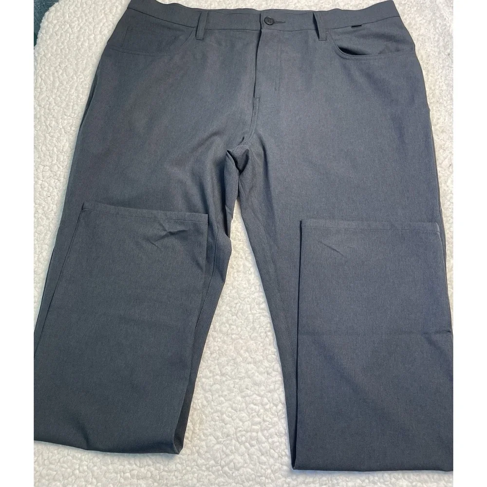 Travis Mathew Pants Men (Fit 38x32) Grey Golf Performance Stretch Lightweight